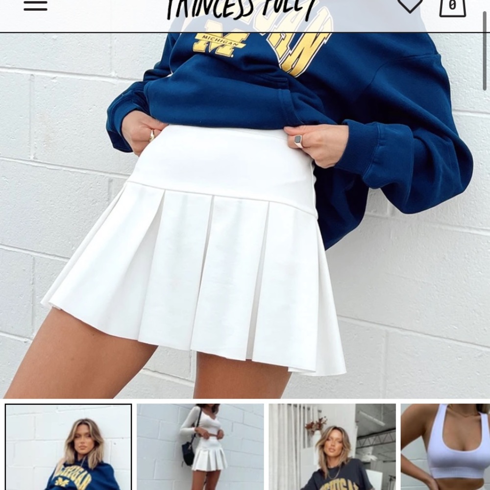 Princess Polly Rescue Me Pleat Mini Skirt